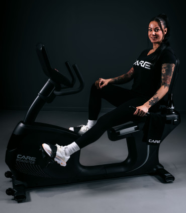 Vélo semi allongé ROADSTER LED auto-alimenté - CARE - ergomètre connecté