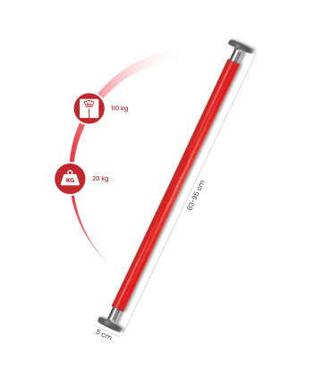 Barre d'appartement (63 à 95 cm) - CARE