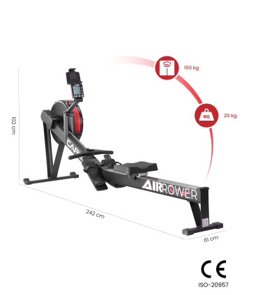 Rameur - CARE - AIR ROWER connecté