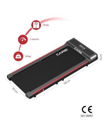 Tapis de marche - 6km/h - CARE - JOG 6 - FBA-DE