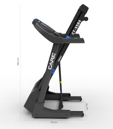 Tapis de course Connecté CARE - CT-5584-3 - 18km/h - Kinomap - FBA