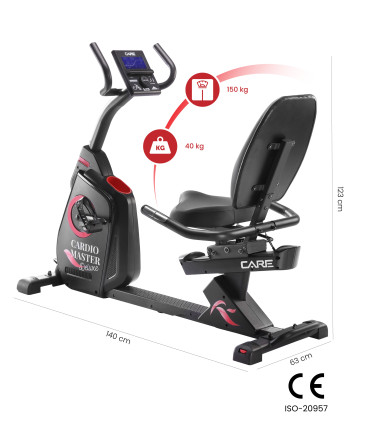 Vélo semi allongé - CARE - CARDIO MASTER DELUXE - FBA-DE