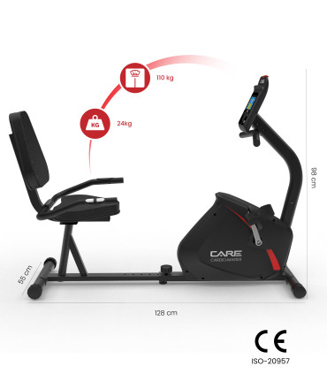 Semi-ligfiets - CARDIO MASTER verbonden - Gereviseerd