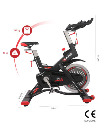 Magnetische spinning bike - CARE - speeder - Gereviseerd