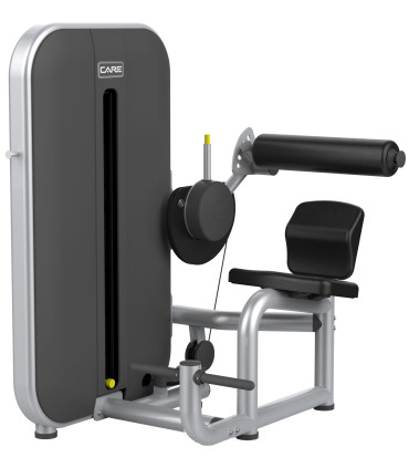 Buikspiermachine - CARE - Zittende crunch met geleide lading