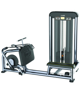 Zwarte horizontale roeitrainer care prestige line