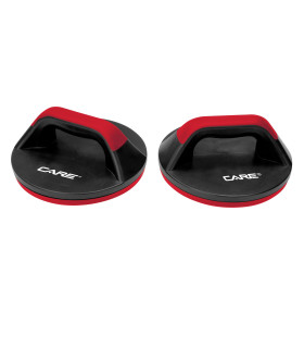 Poignees d'appui rotatives noire & rouge