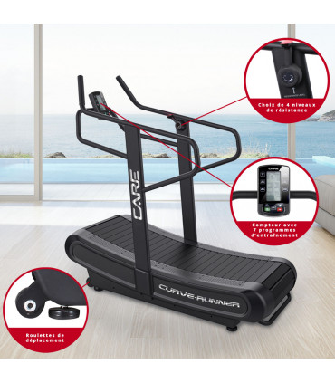 Tapis de course incurvé - CARE - CURVE-RUNNER