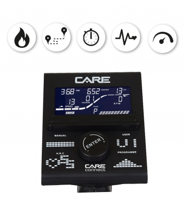 Vélo d'appartement - CARE - CV-395 Ergomètre et connecté - Reconditionné