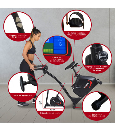 Vélo d'appartement - SPORTER 21 programmes