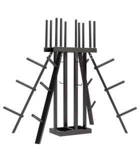 Presentoir pyramide pour disques barres et halteres