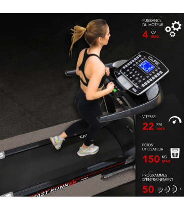 Tapis de course connecté - 22km/h - CARE - Fast Runner - KINOMAP - Reconditionné