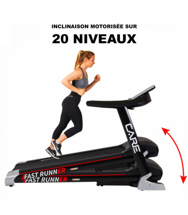 Tapis de course connecté - 22km/h - CARE - Fast Runner - KINOMAP - Reconditionné