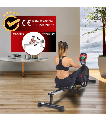 Rameur Mag-Clipper KS Connecté Kinomap - CARE