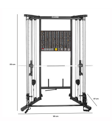 Station de musculation pliante double poulie – CARE – premium line