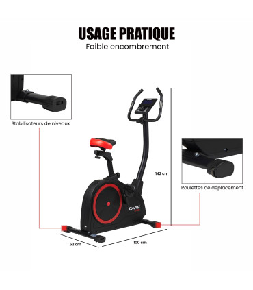 Hometrainer - CARE - CV-385 - Ergometer en verbonden