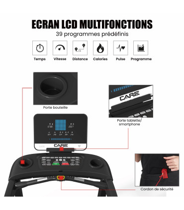 Professionele loopband - 24km/u - CARE - ZEPHYR