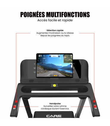 Tapis de course connecté - 20km/h - CARE -FBA-DE CT-750 - KINOMAP