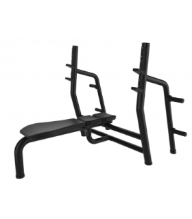 Zwarte olympische bankdrukbank care premium line