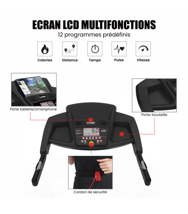 Tapis de course connecté - 16km/h - CARE - CT-5588-2 - KINOMAP - FBA