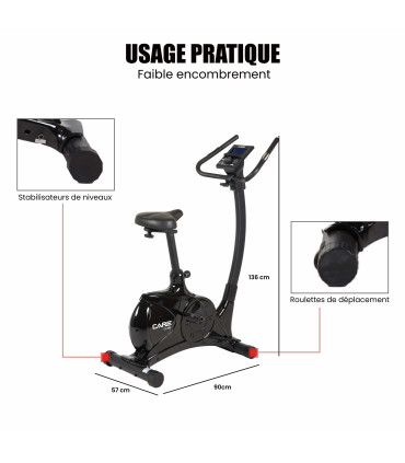 Vélo d'appartement - CARE - CV-395 Ergomètre et connecté