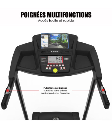 Tapis de course connecté - 16km/h - CARE - CT-5588-2 - KINOMAP - FBA-DE