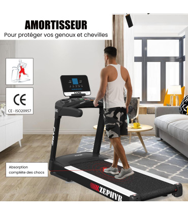 Tapis de course professionnel - 24km/h - CARE - ZEPHYR - Reconditionné