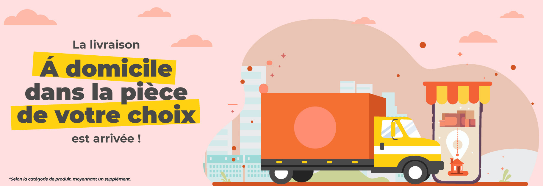 Livraison dans la pièce de votre choix BE
